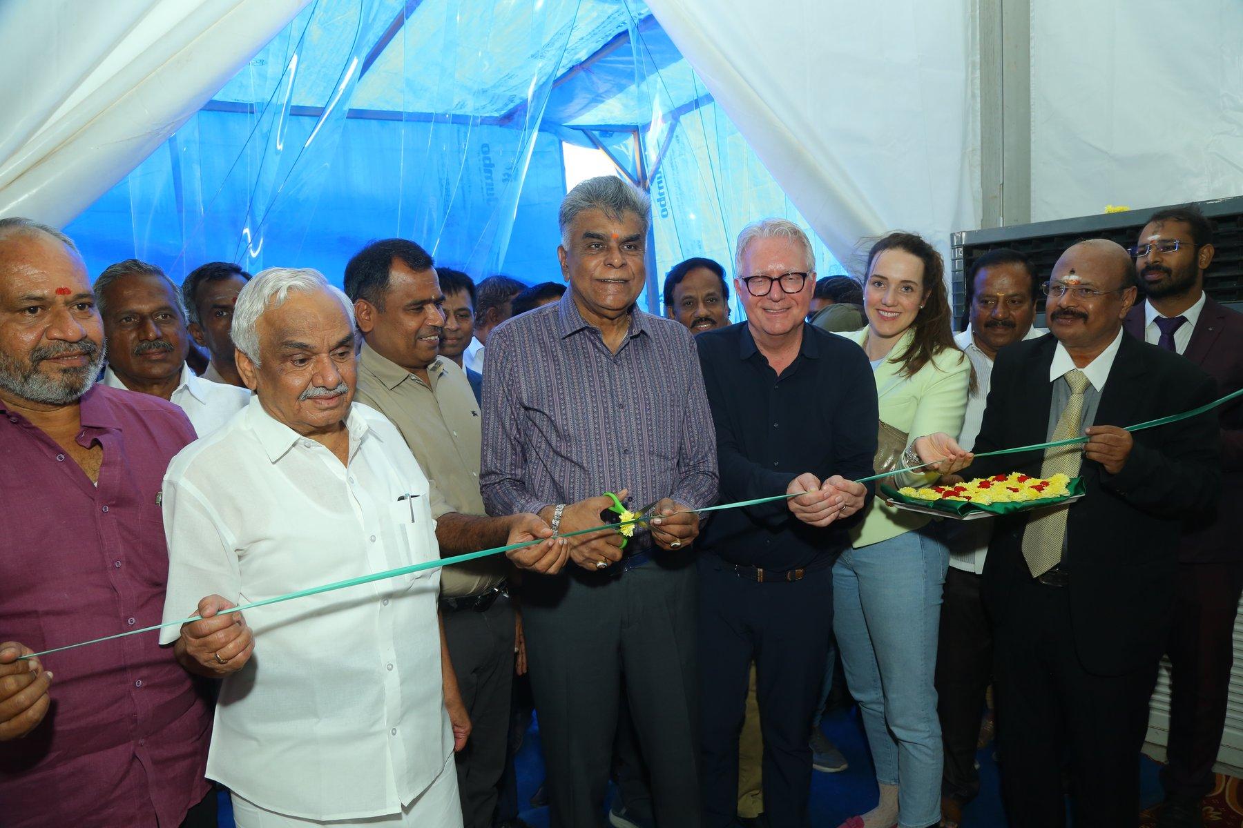 Ribbon-cutting ceremony, Knit-Tech 2024.