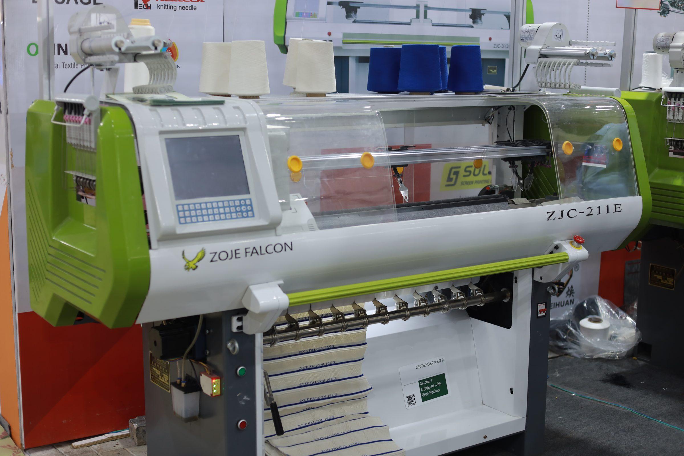 Machineries displayed at Knit-Tech 2026.