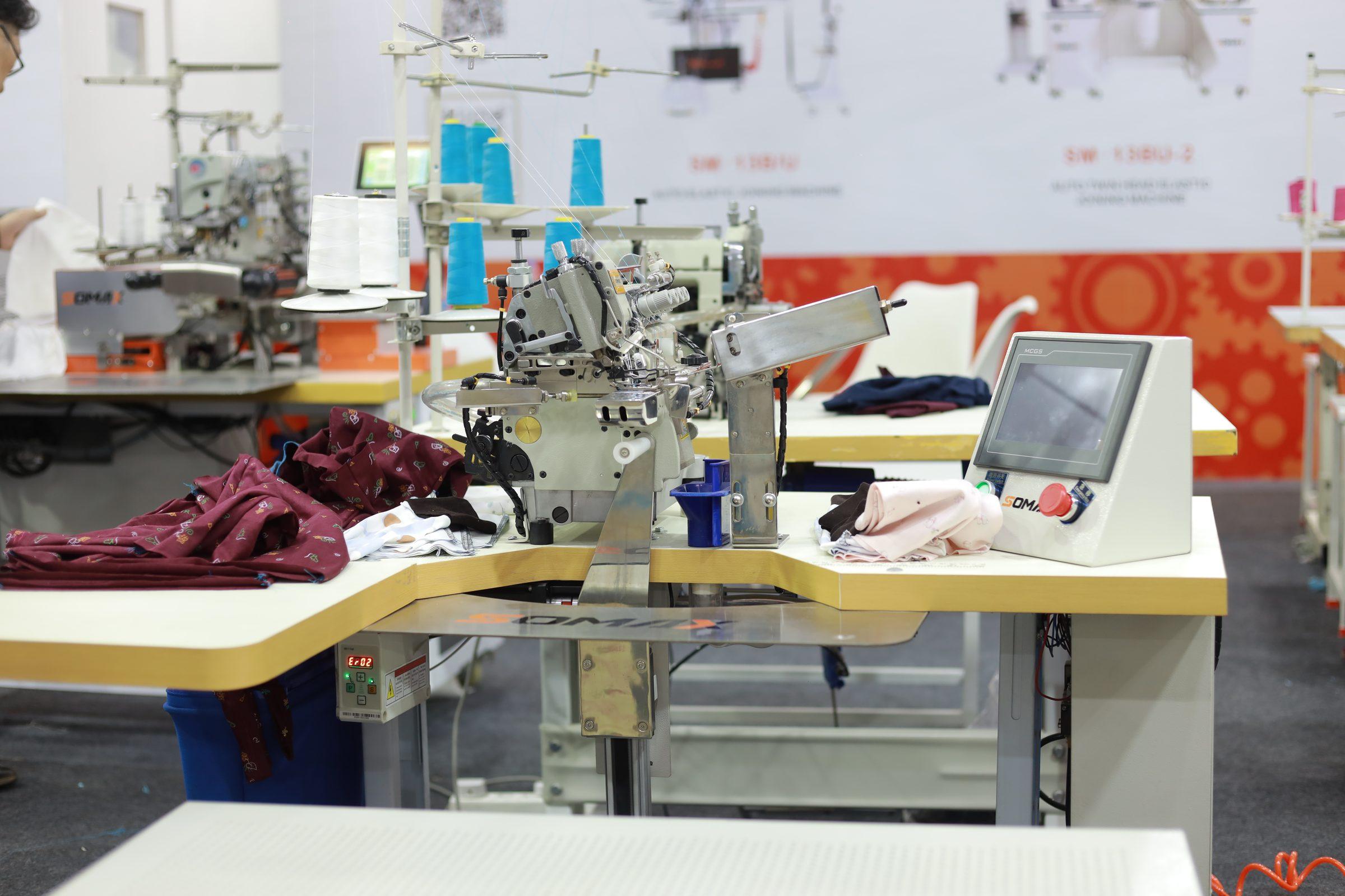 Machineries displayed at Knit-Tech 2026.