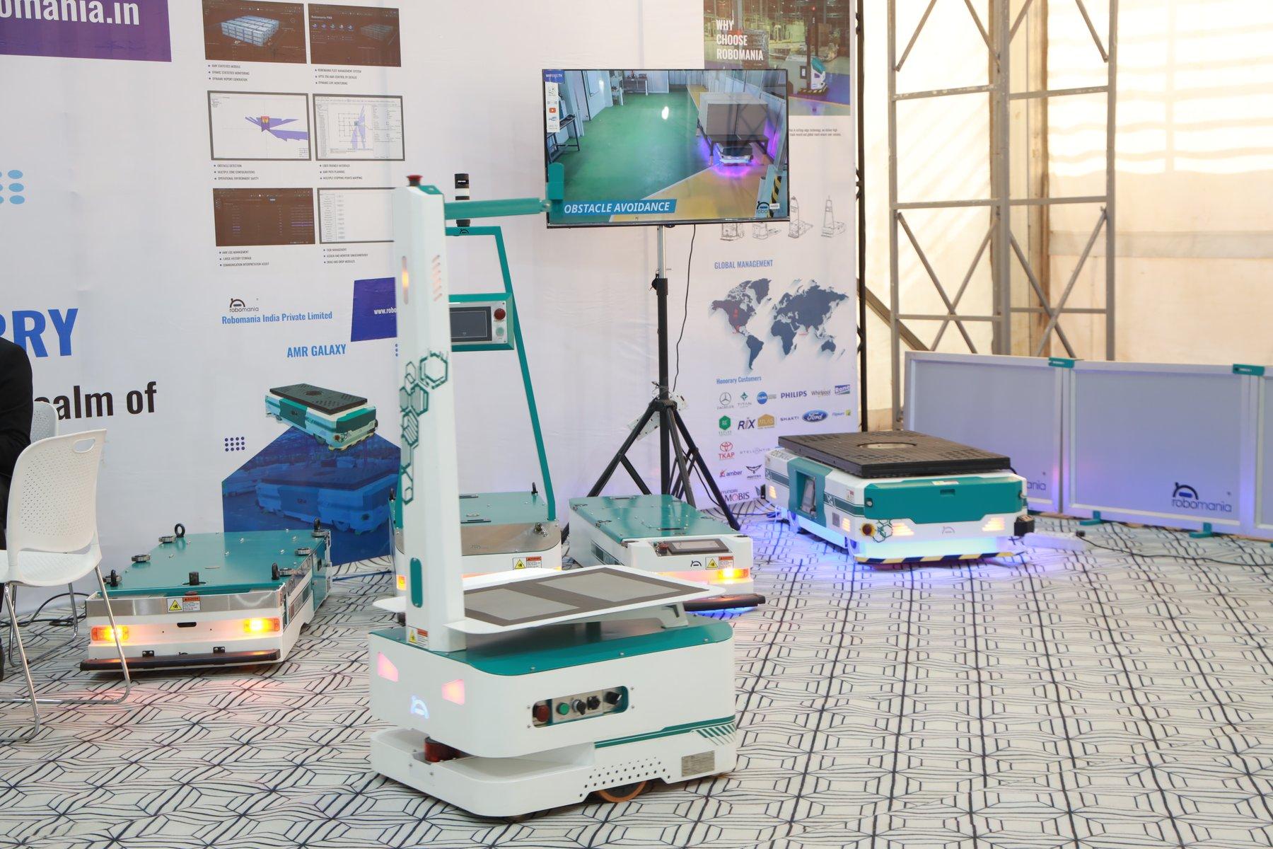 Automated guided robotics on display.